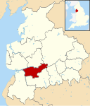 South Ribble UK locator map